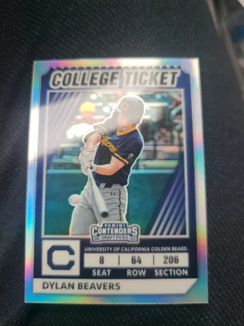 2022 Elite Extra Edition College Tickets Optic Holo #CTO-10 Dylan Beavers