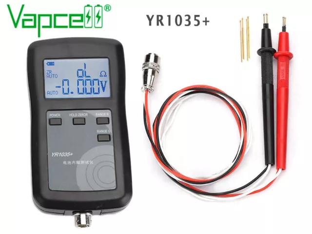 YR-1035+ tester resistenza interna professionale per batterie fino a 100 Volt