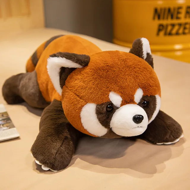 Lifelike Red Panda Stuffed Animals Raccoon Plush Toy Cute Doll Gift for Kids 3