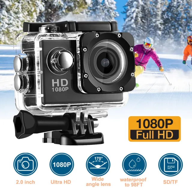 4K Action/Sports/Waterproof Camera FHD 1080P Digital Camcorder For Go Pro Camera