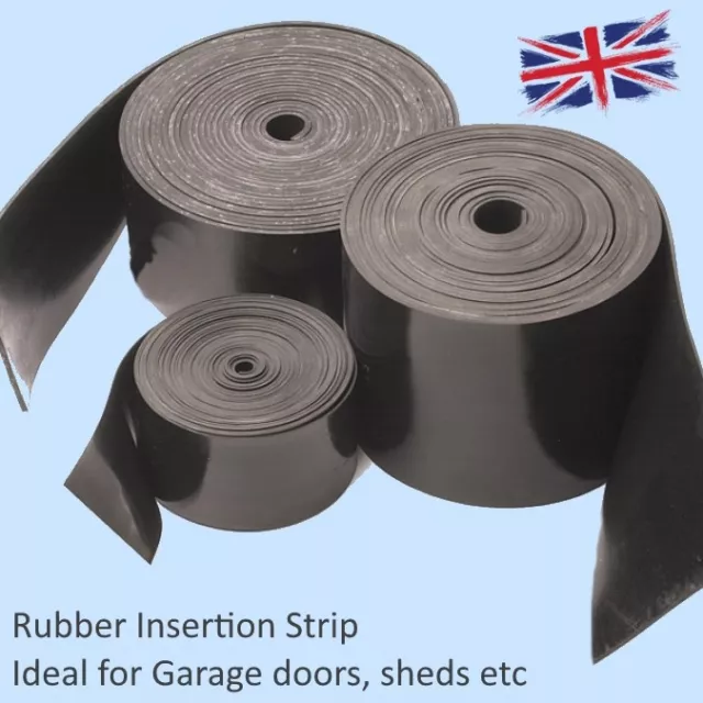 Solid Neoprene Rubber Strip - Various Widths Thickness and Lengths