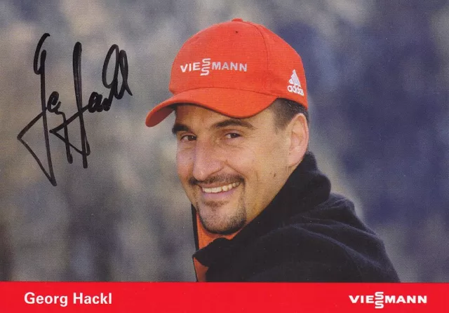 Georg HACKL - Deutschland, Gold Olympia 1992 Rodeln, Original-Autogramm!