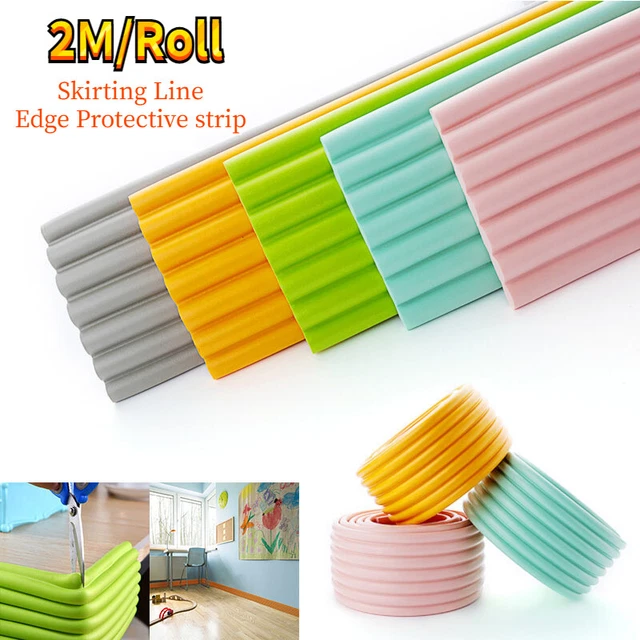 Protection Angle Mur Souple Autocollante - 2 Cm X 3,3 M - Blanc - PVC Souple Pour Coins, Tables - 4