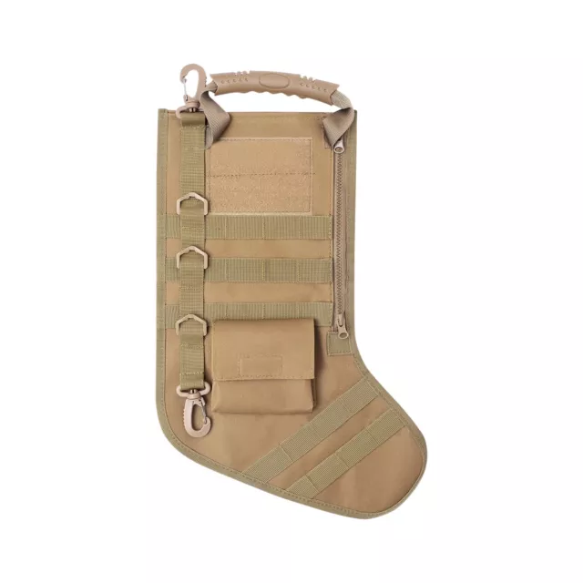 Tactical-Christmas Stocking With Handle Military Gear Webbing Durable Christm XP 2