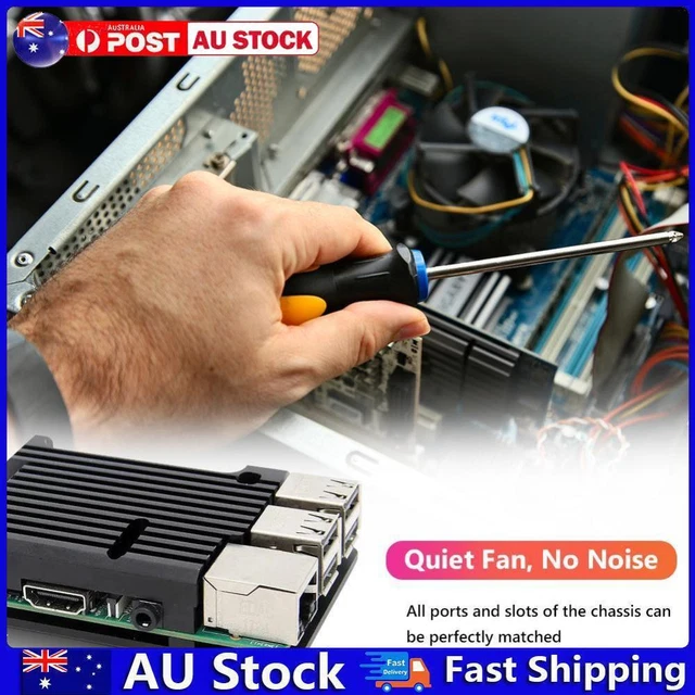 AU For Raspberry Pi 3 Model B B+ Aluminum Alloy Case Shell without Cooling Fan