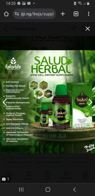 Salud Herbal Stem Cell 100% Natural