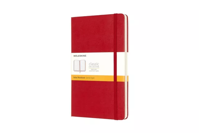 Moleskine Notizbuch - Hardcover, Liniert scharlachrot (Large 13x21cm) NEU&OVP!!!