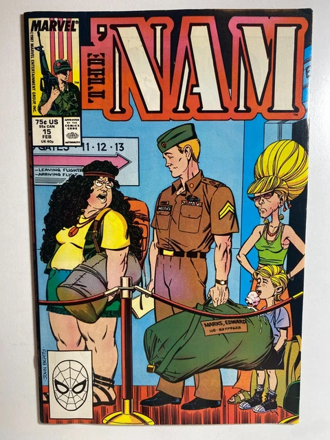 Marvel Comics The 'Nam Vol.1 #15 (1988) Vf Comic