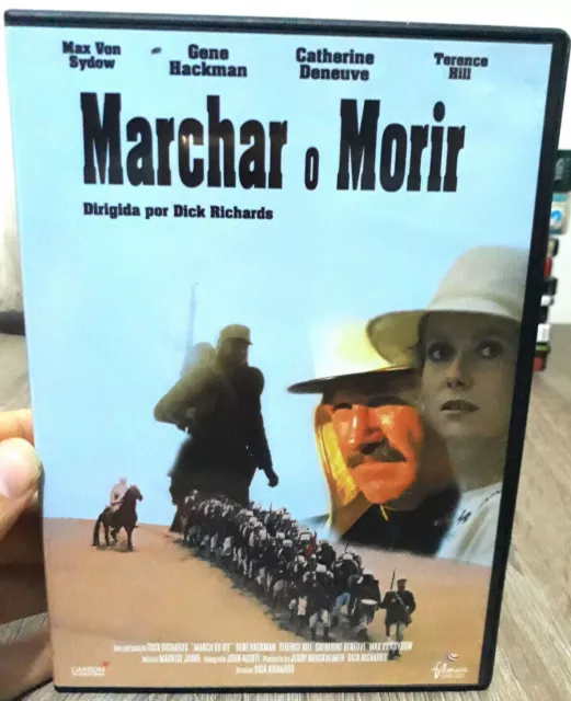 MARCHA O MORIR - Terence Hill, Gene Hackman, Max von Sydow DVD 1977s Inglés...