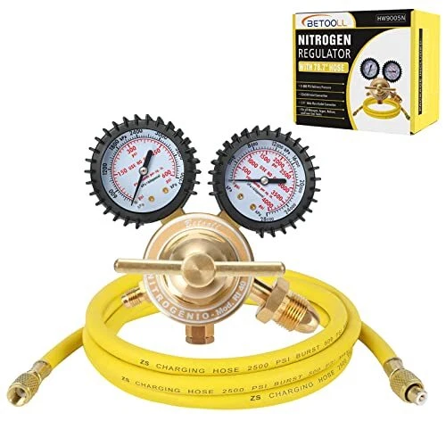 Nitrogen Regulator - Nitrogen Gauge with 78.7 Hose 0-600 PSI Delivery Pressure