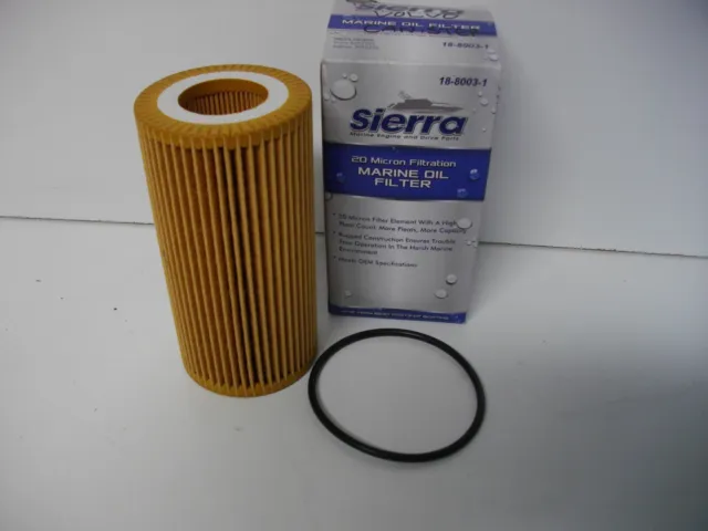Sierra Marine oil filter 18-8003-1 replaces Volvo Penta 8692305 Indmar 501022S