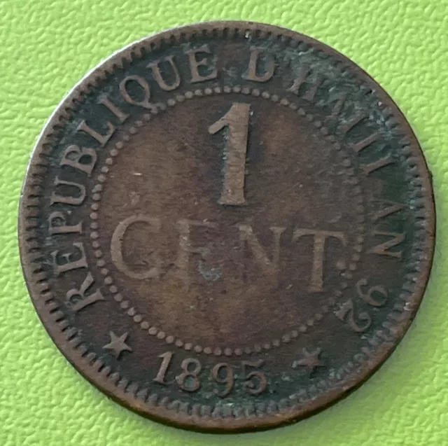 Haiti 1895 A 1 Centimes Very Nice Condition L88