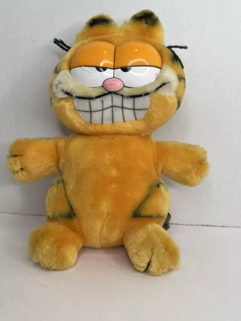 Garfield Plush Toy Vintage 1981, plastic eyes and nose stuffed animal plushy