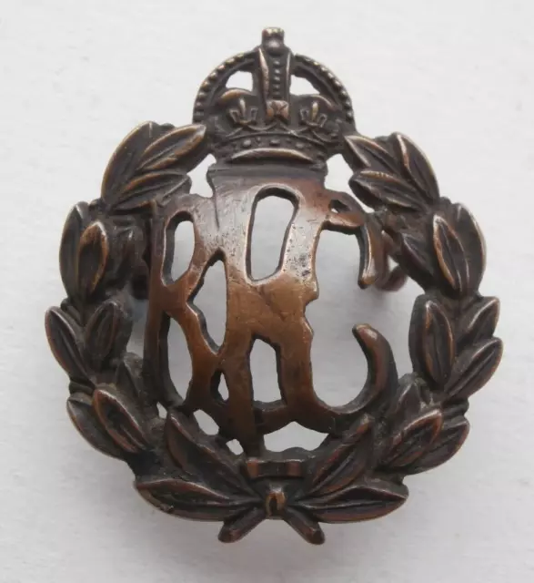Rare & Unusual WW1 Royal Flying Corps Original Bronze Cap Badge