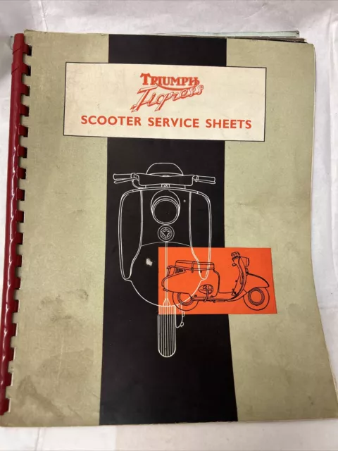 Genuine Triumph TIGRESS Service Sheets * Used *  (Ref 43)