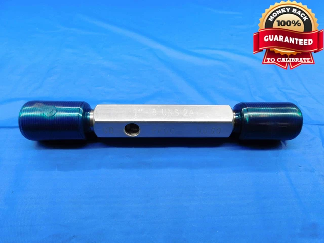 1" 18 Uns 2A Set Thread Plug Gage 1.0 1.00 1.000 Go No Go P.d.'s = .9625 & .9578