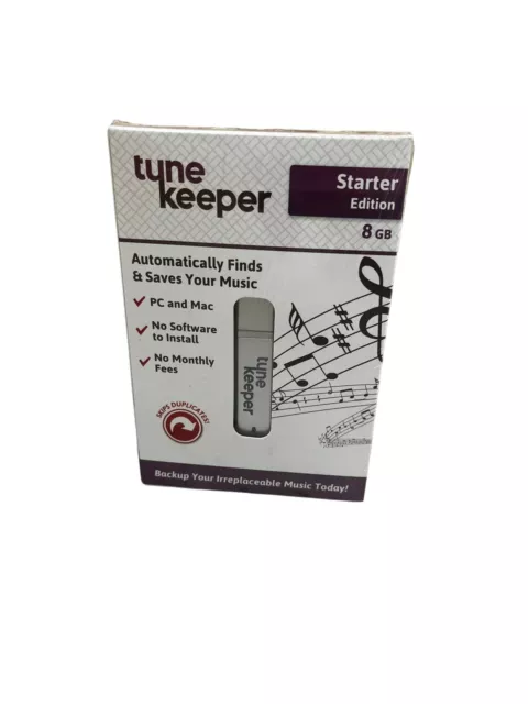 Tune Keeper Portable Flash Drive Music Backup USB Drive 8GB