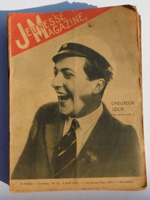 CAZANAVE PELLOS JEUNESSE MAGAZINE Lot des n°15 à 52 de 1939 Scoutisme 