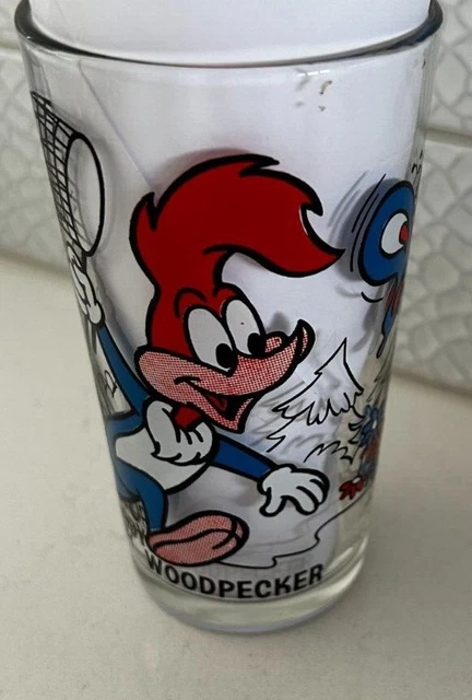 Woody Woodpecker Pepsi Collectors Series Vintage 1975 Walter Lantz Glass Vg