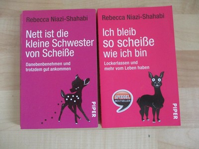 2 Bücher - Niazi-Shahabi - Ich bleib so scheiße wie ich bin - 