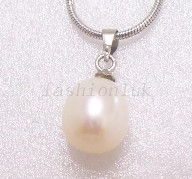 DROP PENDANT Only Single WHITE Freshwater Grew Real PEARL