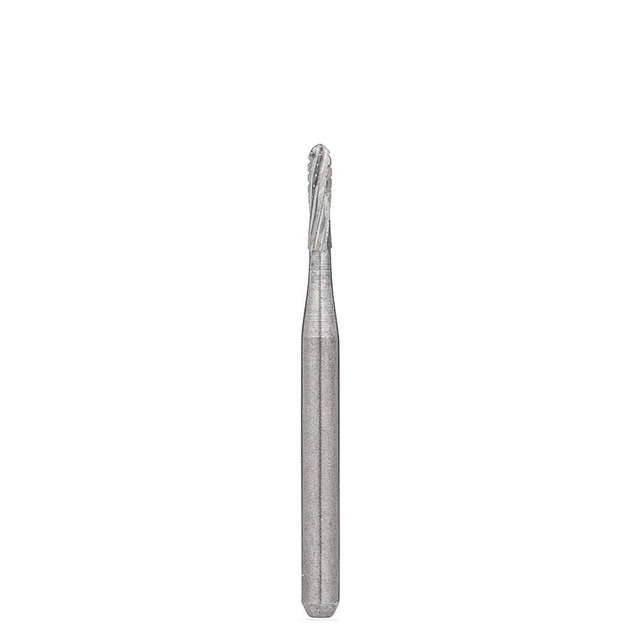 BRASSELER 1557 FG RoundEnd CrossCut Fissure Carbide Burs (10/Pack