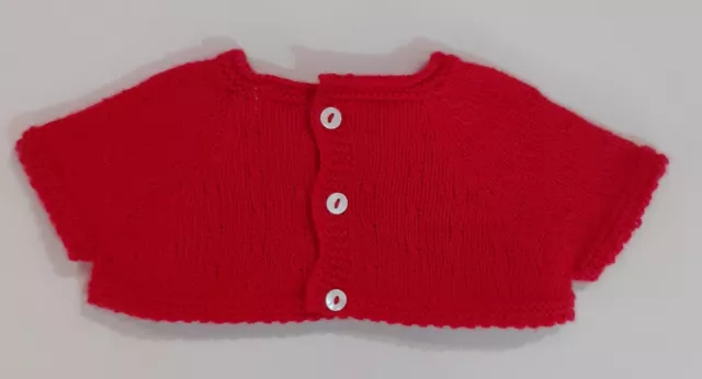 Gilet pour bébé rouge taille 1 mois