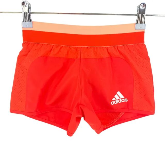 Adidas Climalite Ragazze Arancione Pantaloncini Taglia 5 - 6 Anni