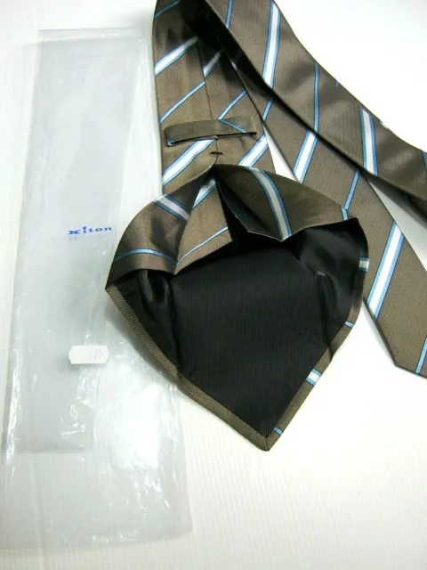 Luxury Kiton Naples 7 Plis Seven Fold Nouveau 100% Soie Silk Fabriqué En