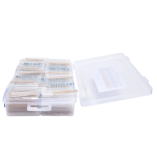 1450Pcs Film Resistor Kit 145 Values Assortment 1~1MΩ 1/4W For DIY Experiments
