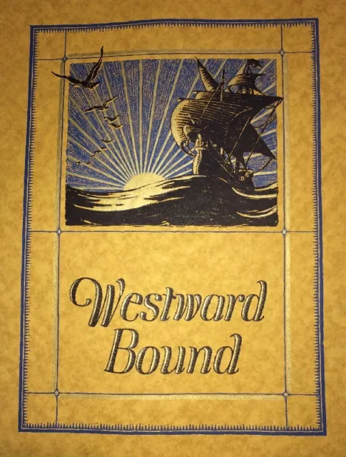 Westward Bound Sail Boat By Maurice Kursh Cover Design Art Poster Sign 1923