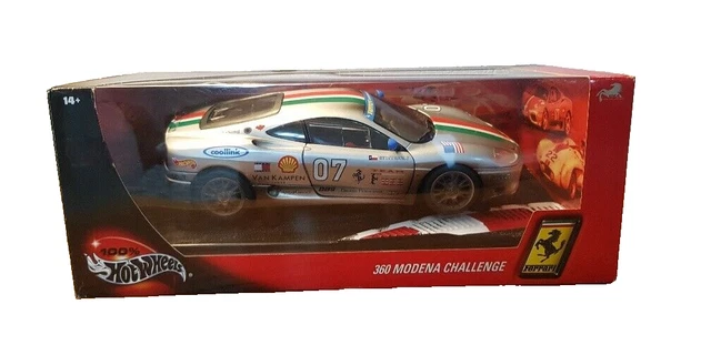 1/18  HOT WHEELS  :  Ferrari  360 modena challenge  avec boite   ( C1  )