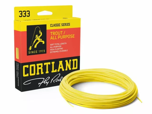 CORTLAND 333 TROUT All Purpose Floating Yellow WF3F-WF8F corde per
