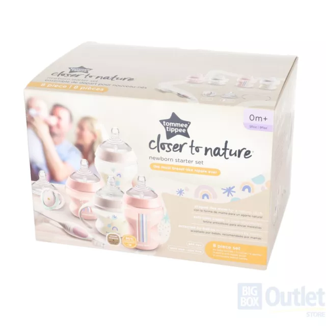 Tommee Tippee - Closer To Nature 8pc Starter Set - Pink - New in box 2