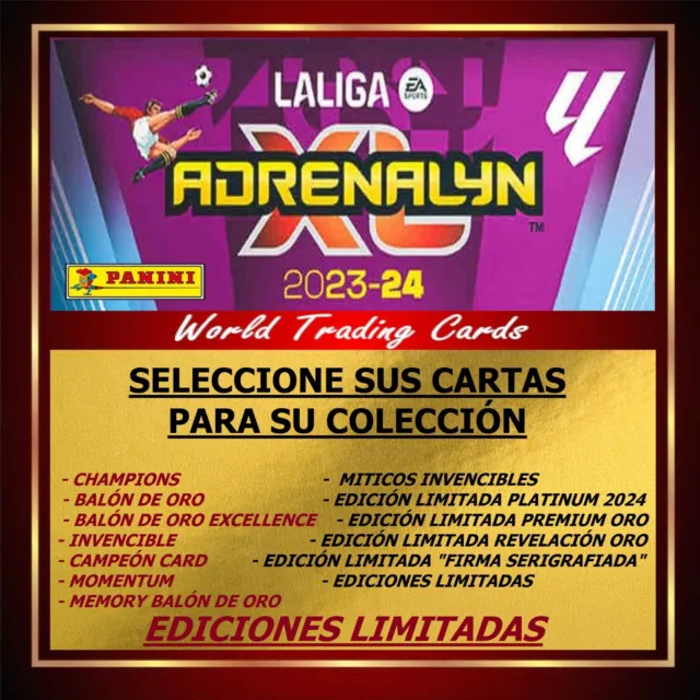 Adrenalyn Xl 2023-24 La Liga 23-2024 " Elige Cartas Edición Limitada " Panini