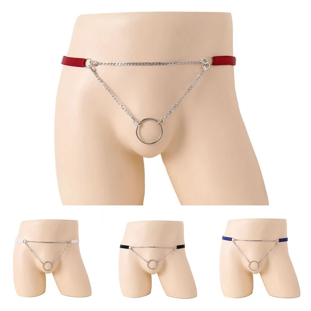 Men's Spandex G String Jockstrap Cockring Underwear O Ring Low Waist Thong