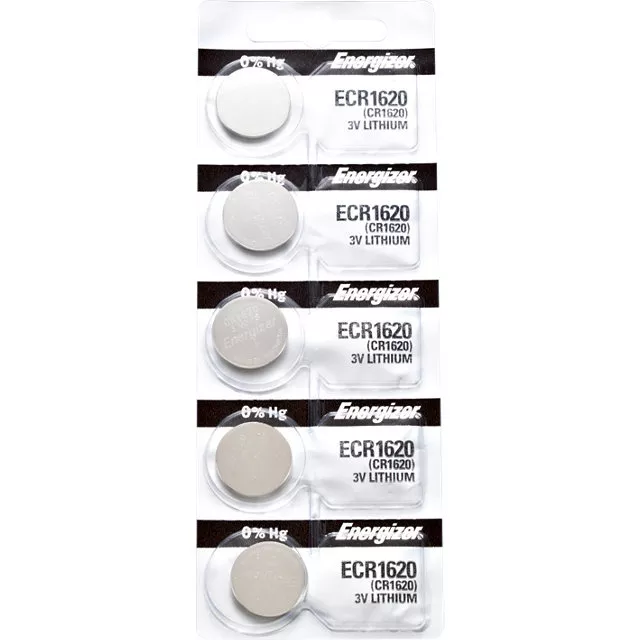 5 x Energizer CR1620 Batteries, Lithium battery 1620