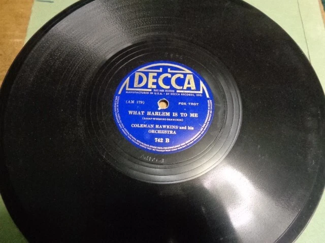 Decca Blue lb.Jazz 78/COLEMAN HAWKINS Y su orquesta/E!