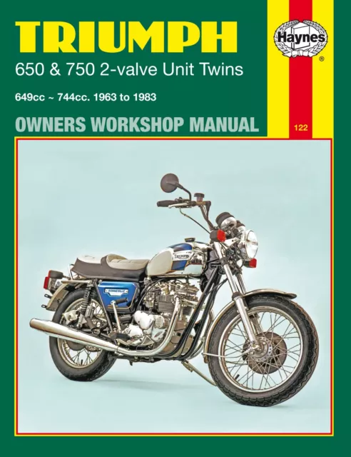 650 750 63- Revue technique Haynes TRIUMPH Anglais Etat - NEUVE PORT Reduit Fra