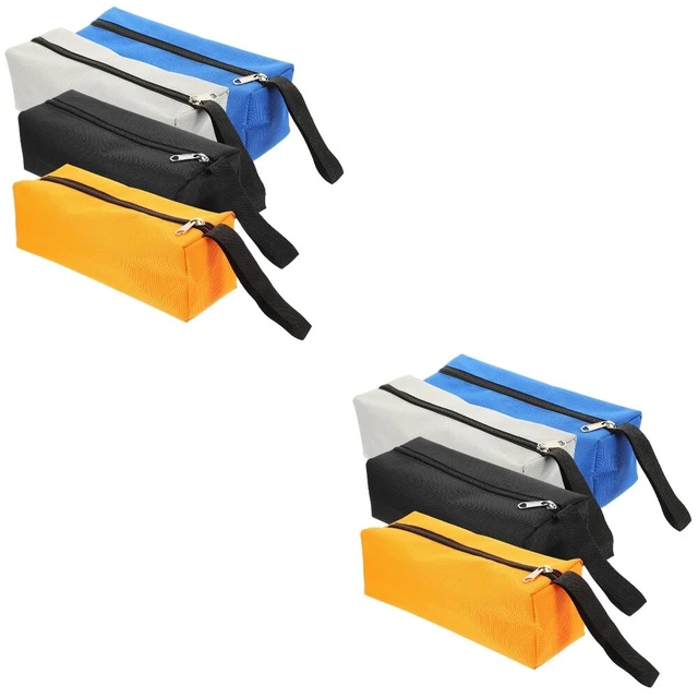 8 pcs Handheld Tool Pouch Small Canvas Pouch Canvas Pouch With Zipper Tool Bag