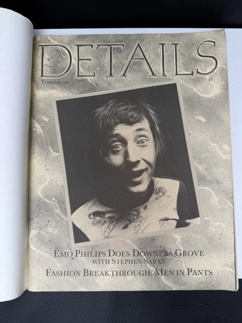 DETAILS MAGAZINE FEBRUARY 1986 - Emo Philips, Stefano Castranova Warhol ...