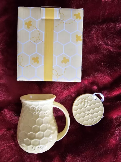 QVC Temp-tations BEE-LIEVE 16 oz Mug With Ornament