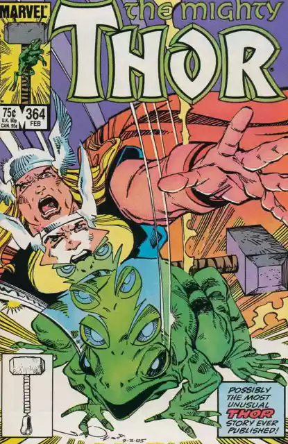Thor #364 VF/NM; Marvel | Throg Frog Walter Simonson - we combine shipping