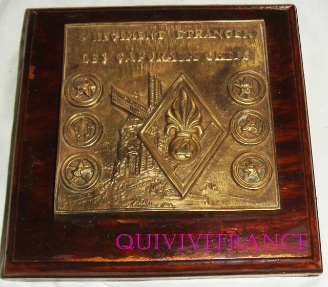 Plaque Commémorative Légion étrangère – 6e REG Sarajevo 1996 – Ancienne Collection