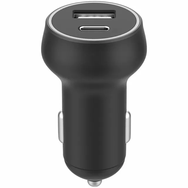 revolt Kfz-USB-Ladegerät mit USB Typ A & C, PD bis 20 W, QC 3.0, 12/24 V, 3 A