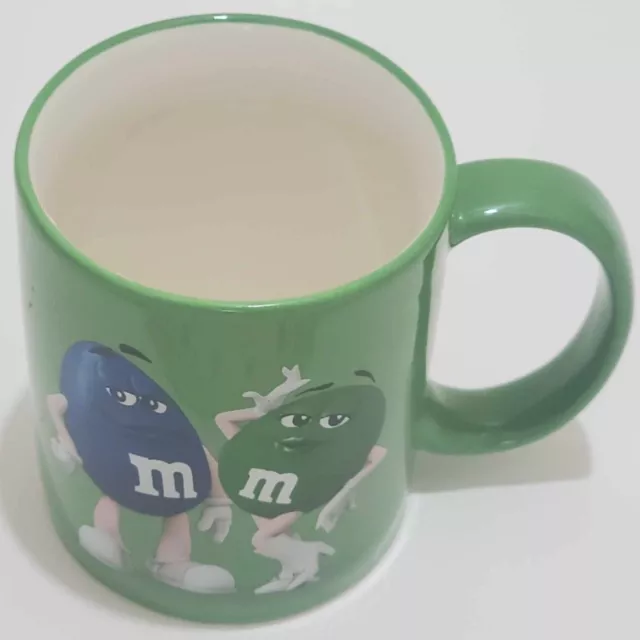 M&Ms Candy Cup Coffee/Tea Mug Green Please Don't Beg 2016 Mars