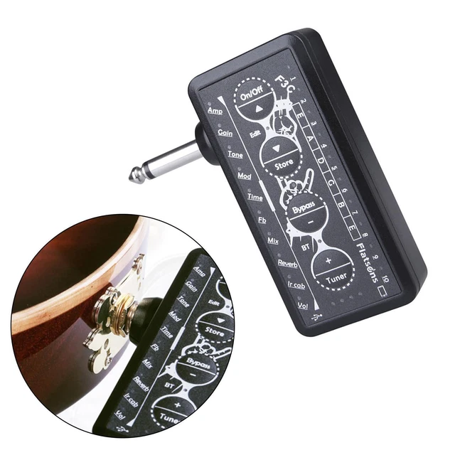 de prise de guitare portable ficateur d'effets de guitare stéréo