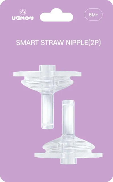 UBMOM Replacement Straw Nipple 2P
