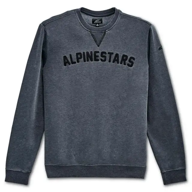 Alpinestars Men Casual Wear Soph Crew fleece sweatshirt - Rinse Black