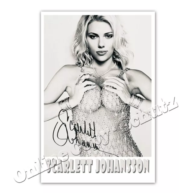 Scarlett Johansson sexy Autogrammfoto / Autograph Photo +++